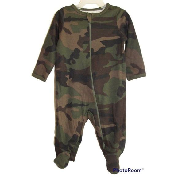 wonder nation One Pieces Newwonder Nation Baby Infant Camo Footies Sleepwear Pajamas 36
